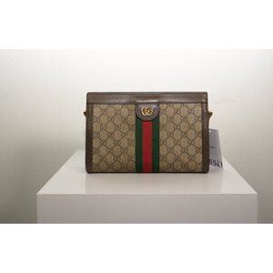 Gucci Ophidia Shoulder Canvas Bag Chain Crossbody *Damaged*